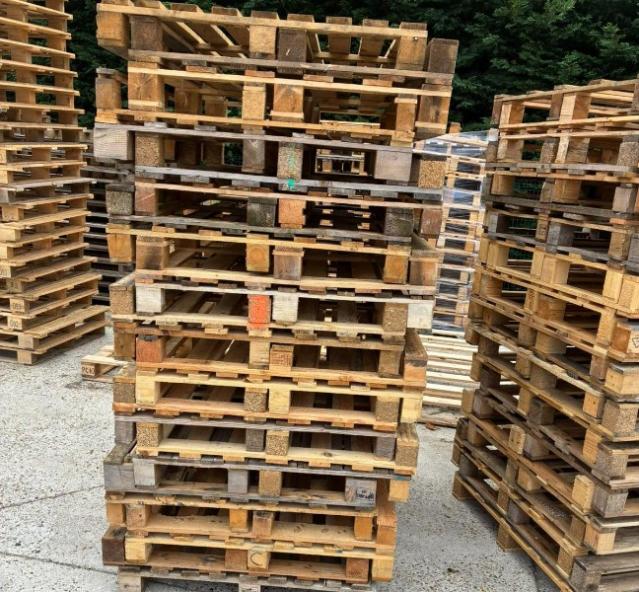 La récupération de palettes à Louviers 